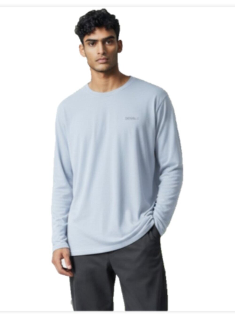 Denali Performance Men’s Long Sleeve Shirt Sz XL Light Blue Leightweight Top UPF